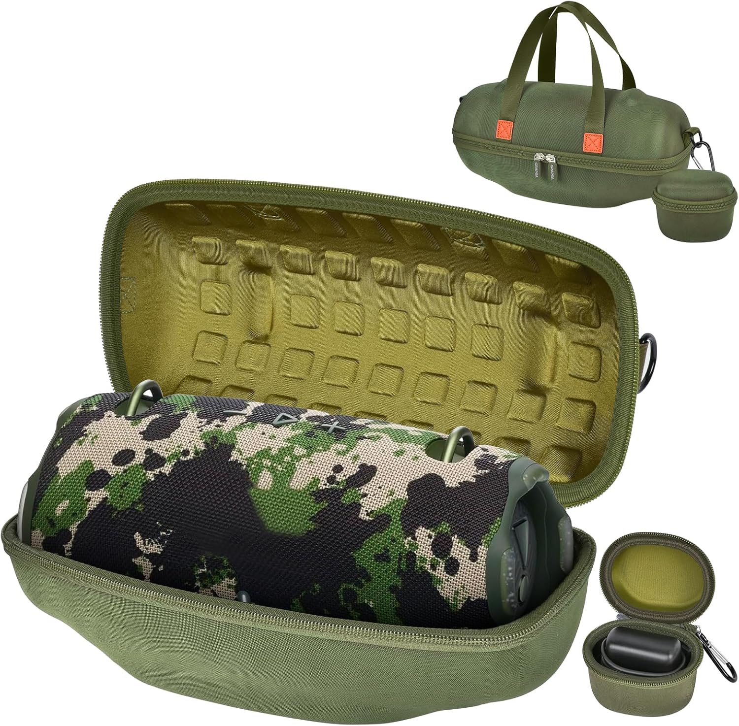 Case Compatible with JBL Xtreme 4/3 Portable Waterproof Wireless Bluetooth Speaker. Travel Carrying Storage Organizer with Holder for Adapter (Box Only) -Black