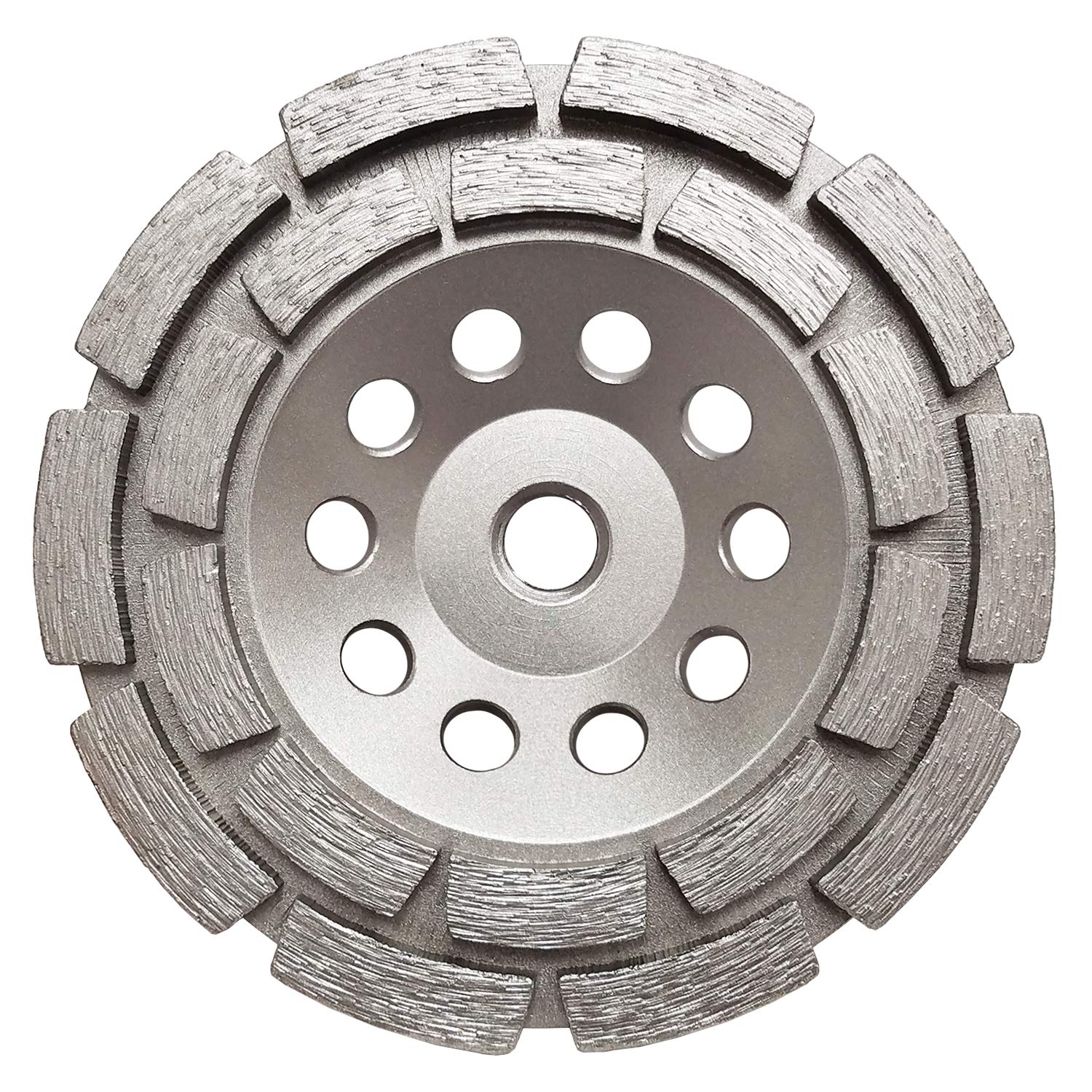 Concord Blades 5-Inch Diamond Cup Wheel, Double Row Segments, with 5/8