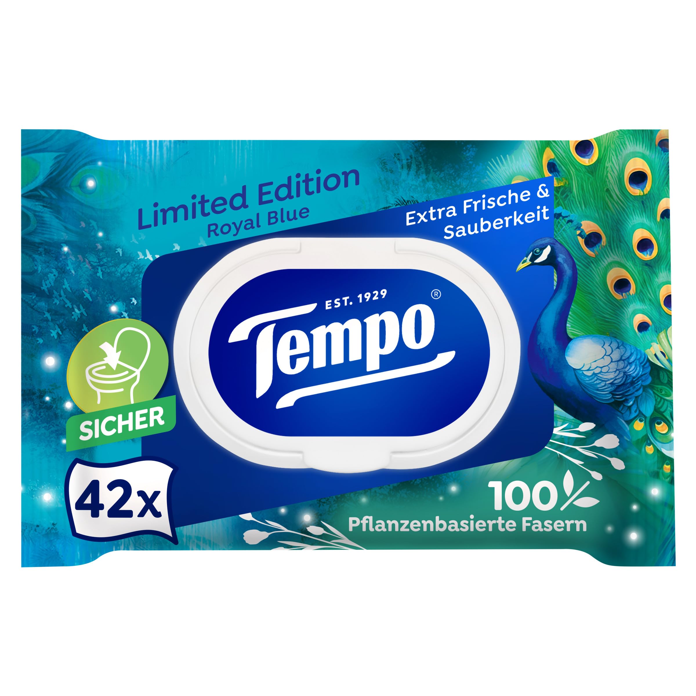 Tempo Feuchtes Toilettenpapier Mein Verwöhnmoment Limited Edition - wechselnde Designs, Ohne Farbstoffe, Wiederverschließbar, Vorteilspack… – Ansicht 2