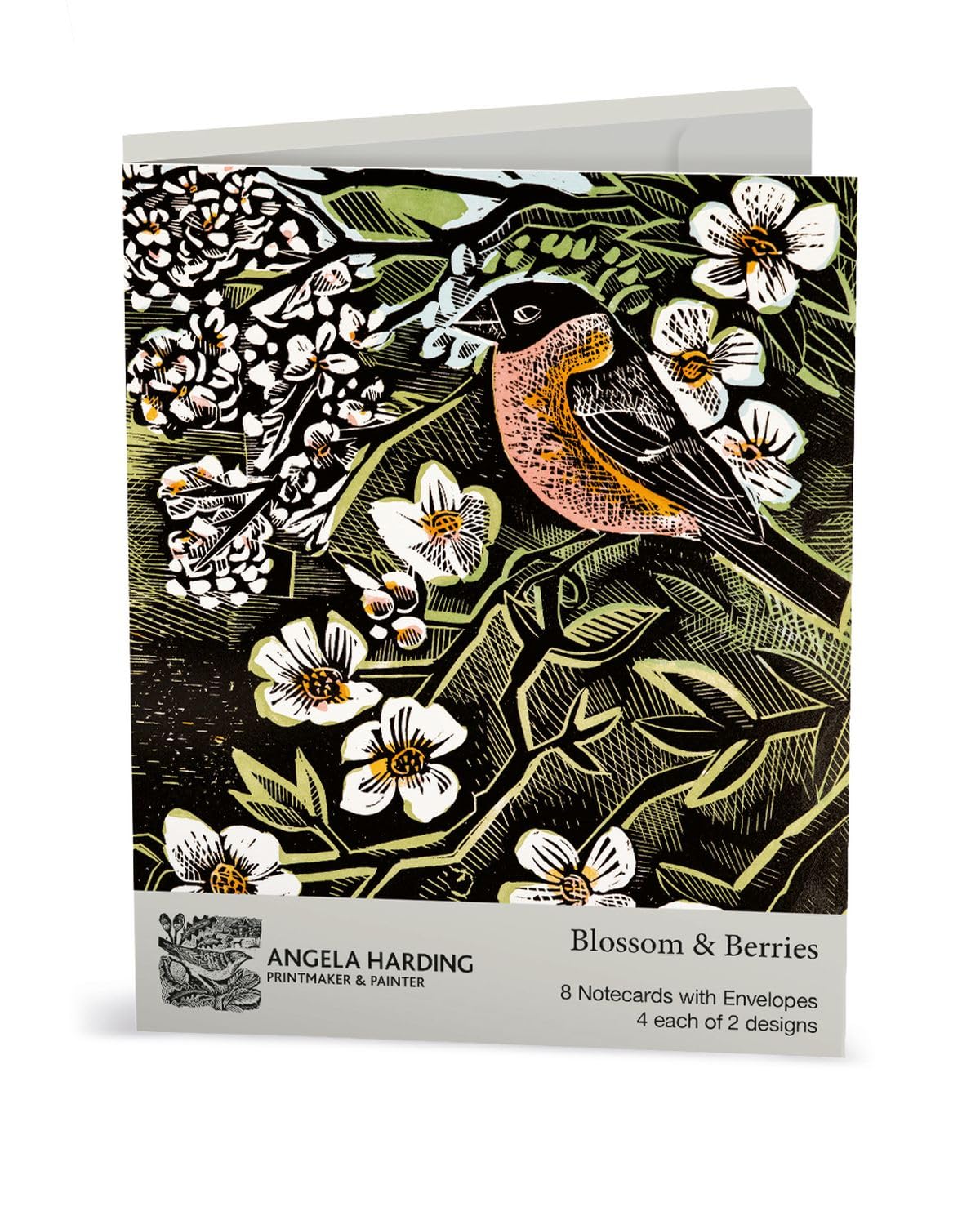 Museums & Galleries Angela Harding Blossom & Berries 8 Rectangle Notecards Wallet