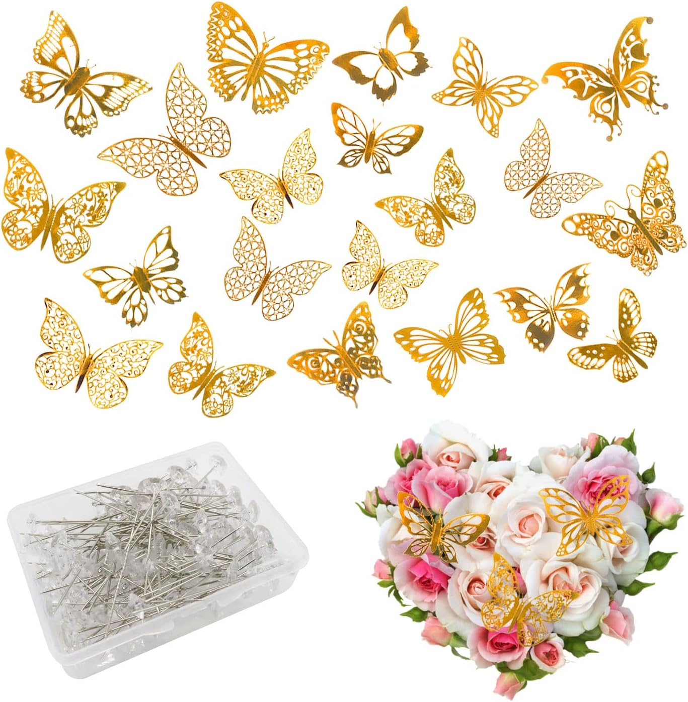 400Pcs Bouquet Wedding Corsages Pins for Flowers 84Pcs 7