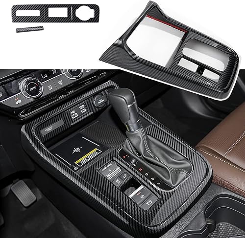 CKE Compatible con Honda CRV 2026 2025 2024 2023 Cubierta de Consola Central del Coche Panel de Engranajes Cubierta de Perilla de Cambios Moldura