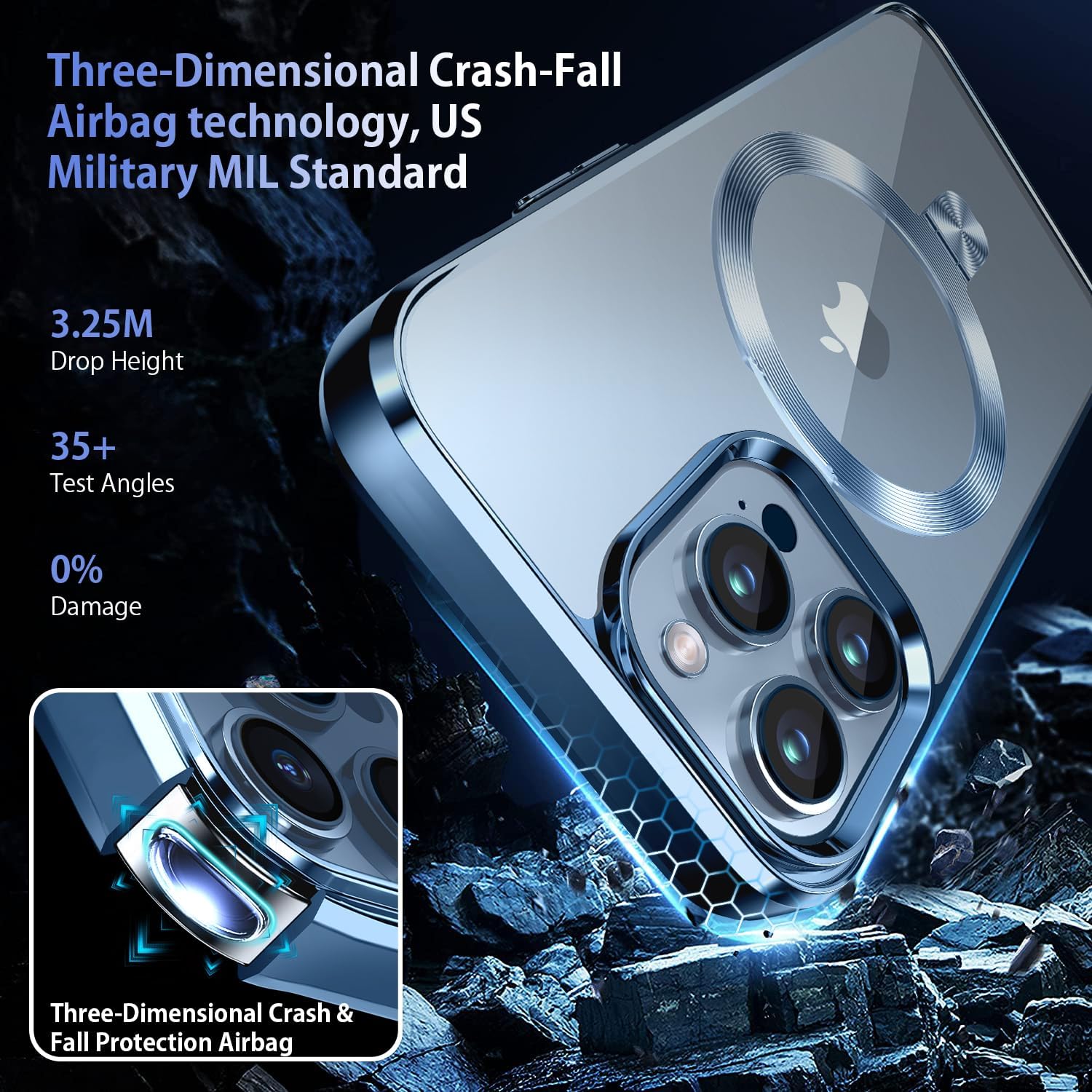 [CD Ring Compatible with MagSafe Invisible Stand]Magnetic for iPhone 13 Pro Max Case, [Electroplated Bumper Non-Yellowing][Look as Bare iPhone]Slim Clear Case with Holder for Women Men Girls - Image 5