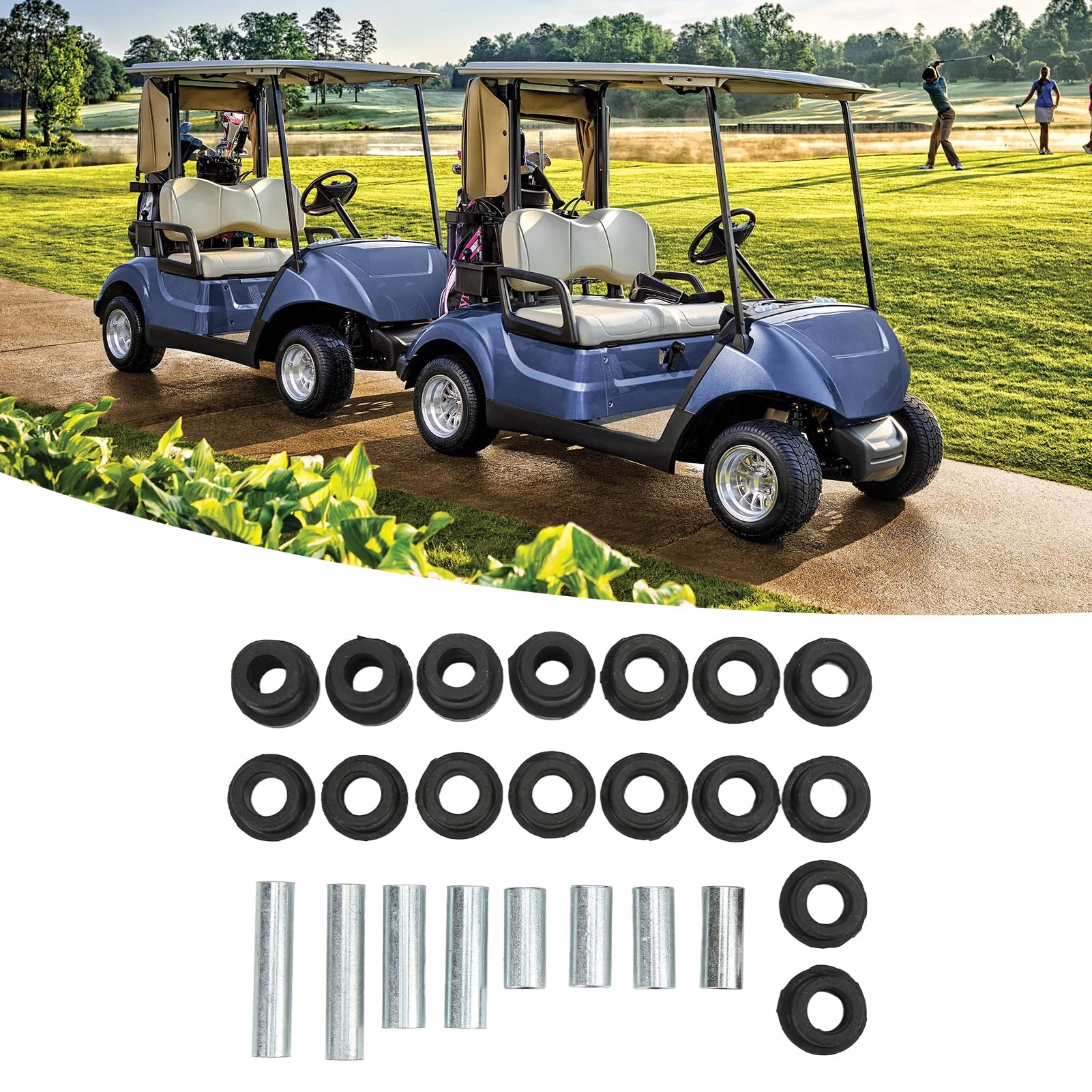 Kit boccole per auto Club, 24 pezzi Kit boccole per boccole 1016346 1016349 1016350 1012303 1015583 Sostituzione per Club Car DS Gas Electric 1992-Up