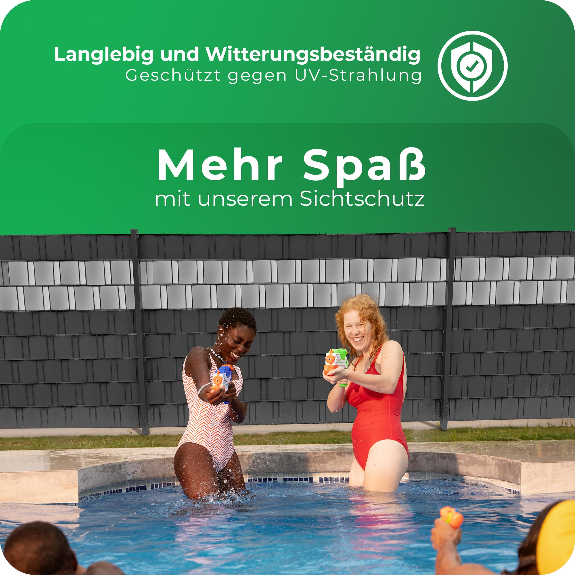 Novatool 25m Rolle PP Premium Sichtschutzstreifen für Doppelstabmatten ANTHRAZIT RAL 7016-19 cm für 10 Reihen Stabmattenzaun Sichtschutzstreifen GRAU mit Rillen Zaunelemente Sichtschutz Qualität