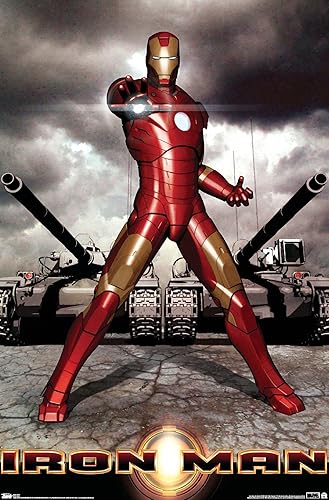 Trends International Marvel Cinematic Universe Iron Man Póster de pared de tanques, 14.725 x 22.375 pulgadas, versión premium sin marco
