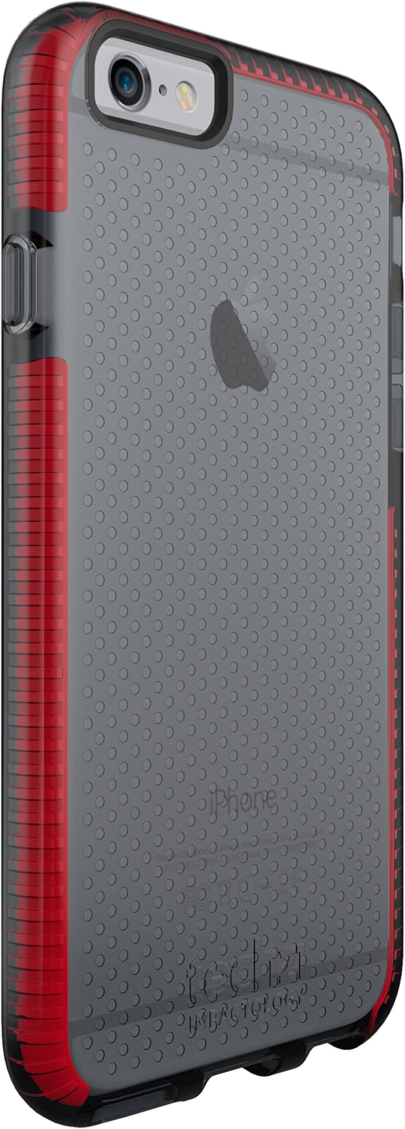 Tech21 Evo Mesh for iPhone 6/6S - Smokey/Red