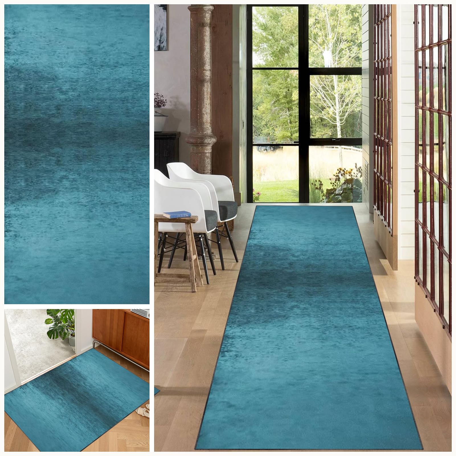Eykwkb A0136 Runner Rugs For Hallway, Kitchen Runner Mat Non-Slip Washable Entryway Rugs, Floor Carpet Runners For Hallways, Narrow Hall Runner Area Rug Runner For Kitchen Entryway Laundry Room 40 X 200 Cm