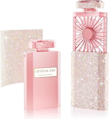 Miniatura 7 de Lady - Ventilador de mano, pequeño ventilador personal recargable con ajuste de 3 velocidades, potente ventilador portátil extraíble silencioso,