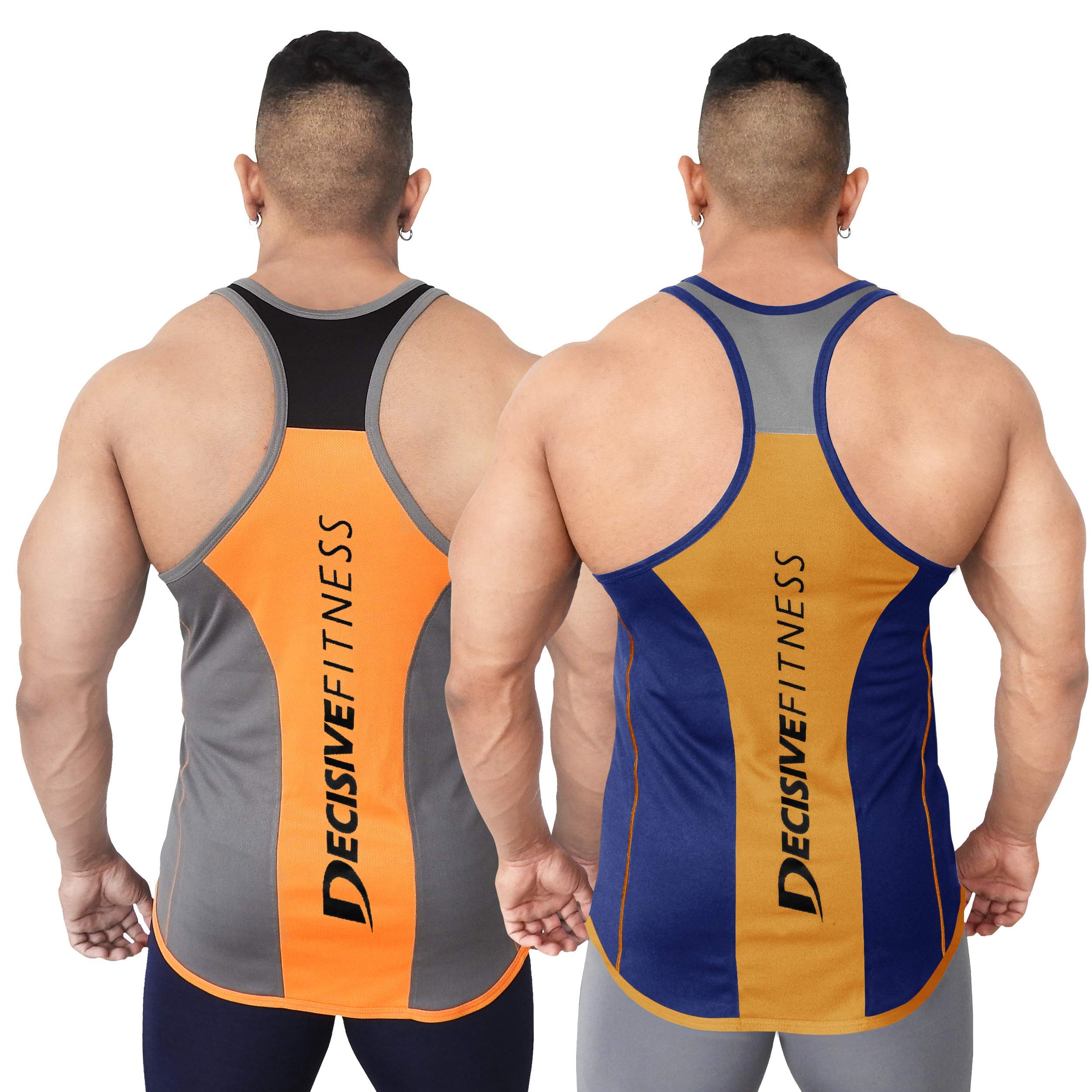 M · 2 Pack (Grey-Orange, Navy-Orange)