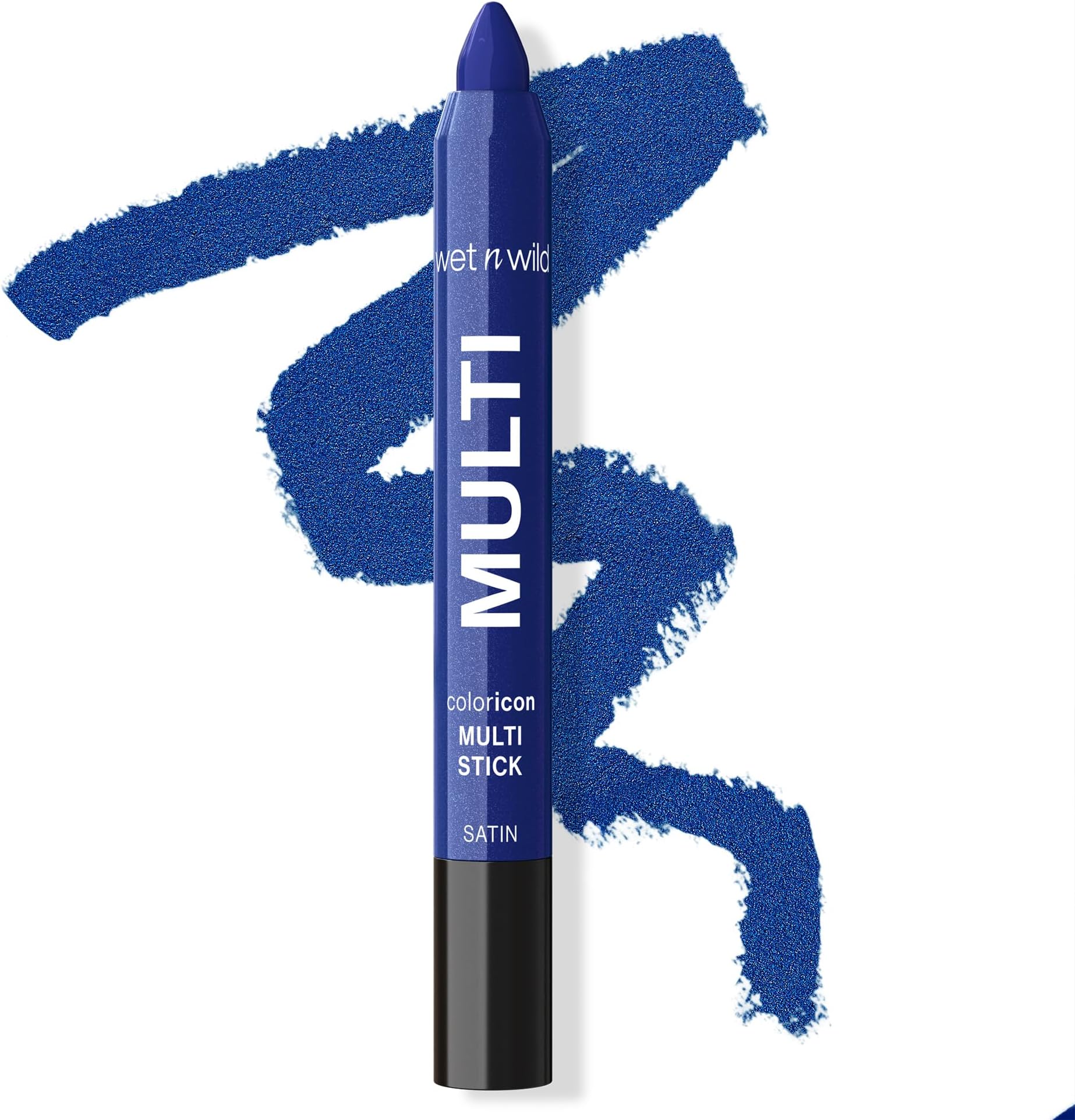 wet n wild Color Icon Cream Eyeliner Eyeshadow Multi-Stick, Moisturizing, Nourishing Velvety Cream-to-Powder Buildable & Blendable Formula, Cruelty-Free & Vegan - Blue Lah Lah
