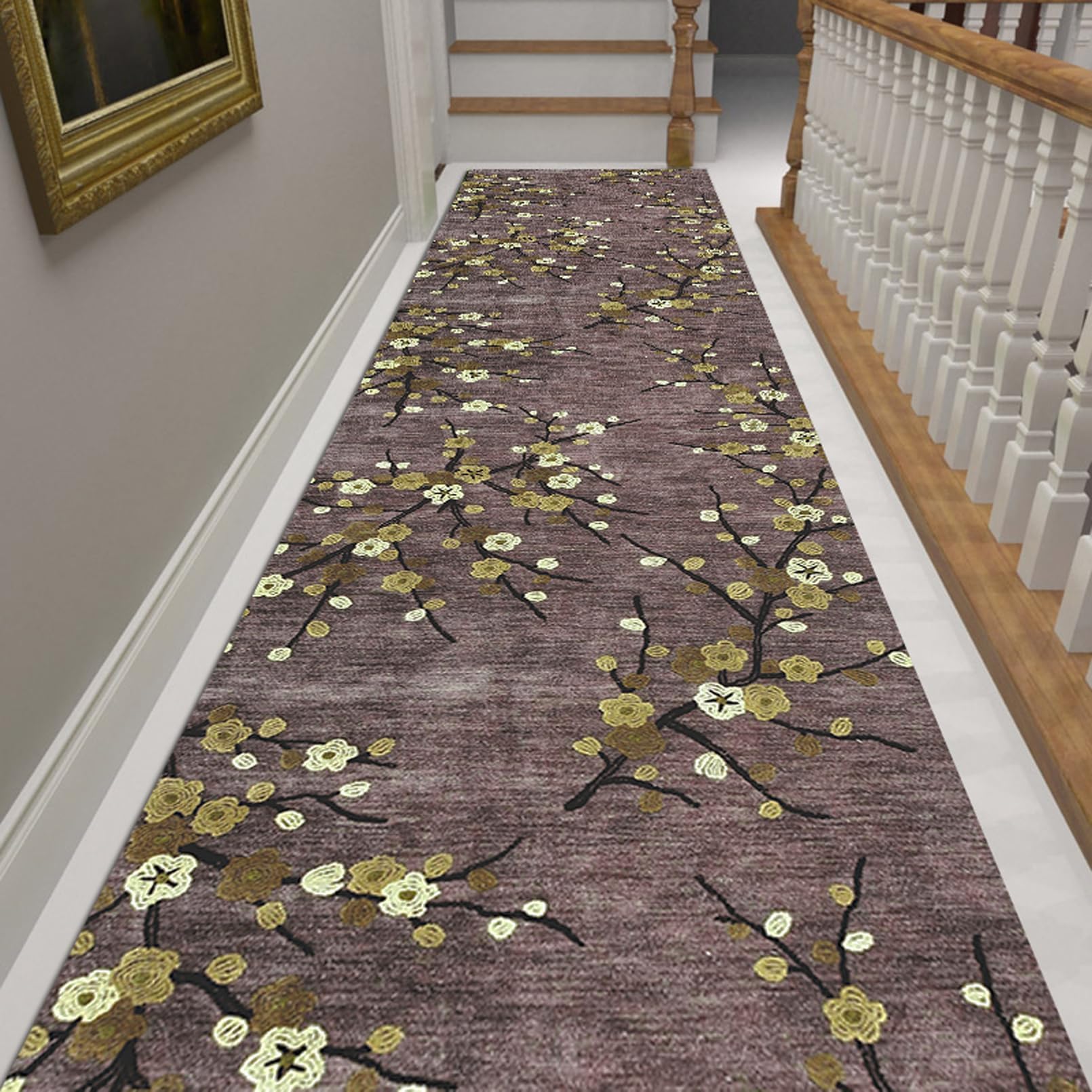 Runner Rugs, Runners for Corridor Kitchen Entryway Kitchen Hall Stairs Narrow Runner Rug with Non Slip Backing Carpet Runners For Hallways,0.6m x 4.5m