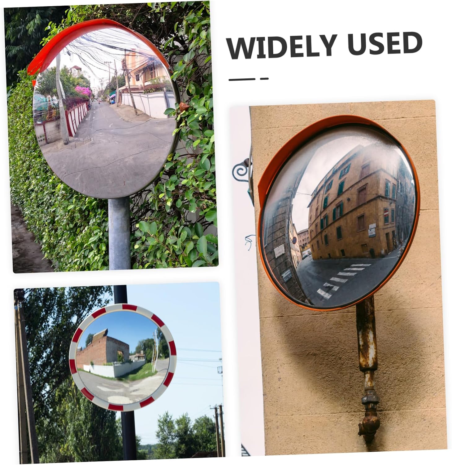 LIFKOME Wide Angle Convex Traffic Mirror Outdoor Safety Mirror for Parking Lots Driveways and Corners Essential for Enhanced Security and Visibility