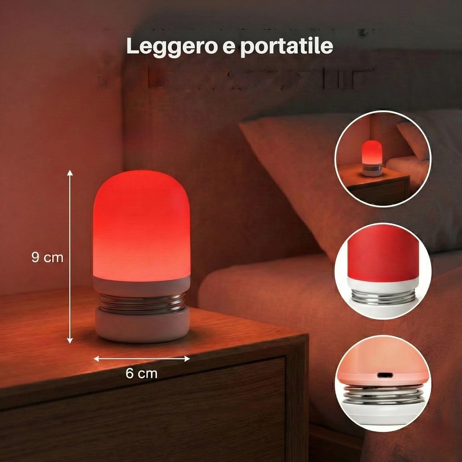 Toys4Boys Luce Notturna LED con Luce Rossa immagine 4