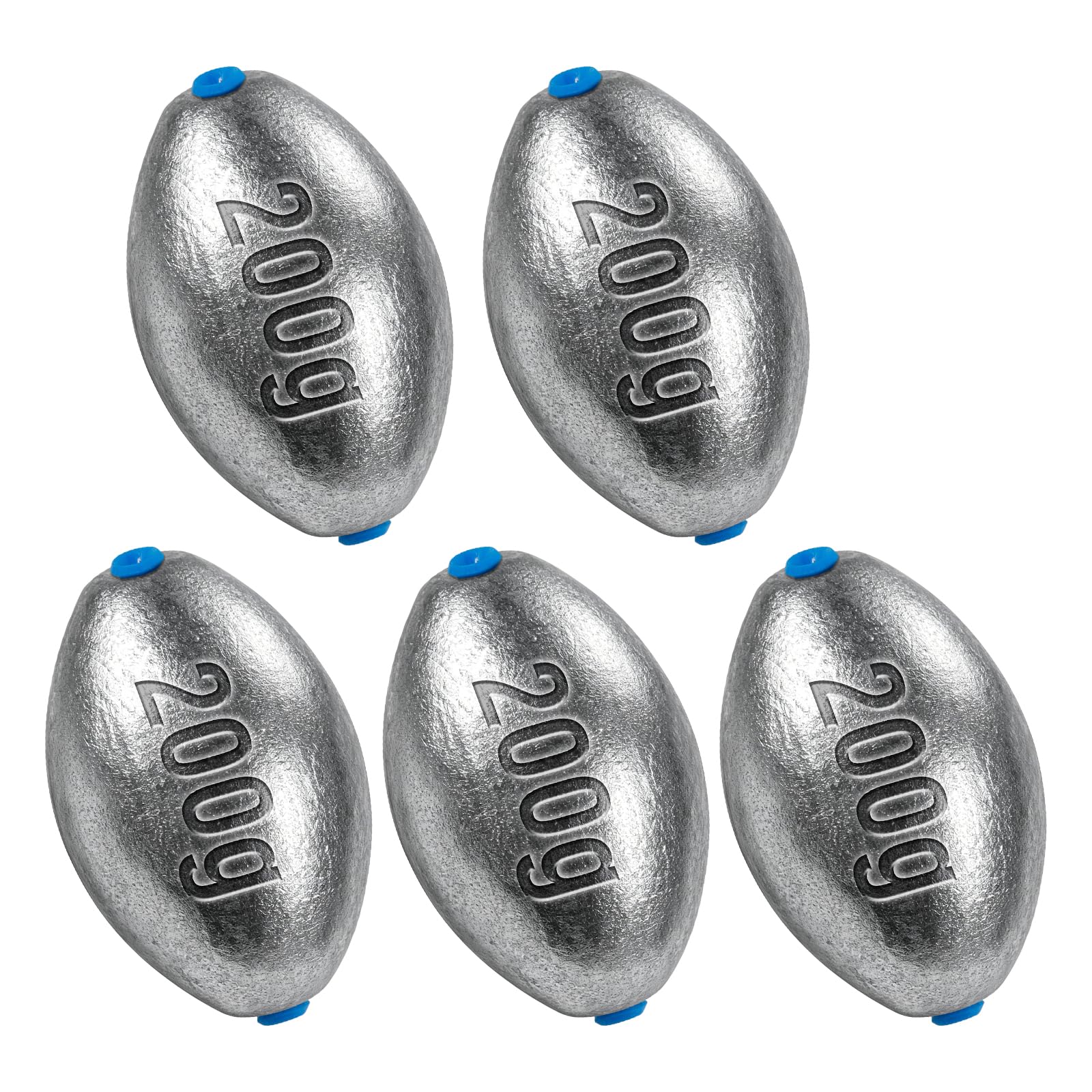 Alwonder Egg Sinkers Fishing Weights 3/16-10oz, Oval Lead Fishing Weights Sinkers Bass Fishing Casting Egg Sinker Saltwater Freshwater Tackle