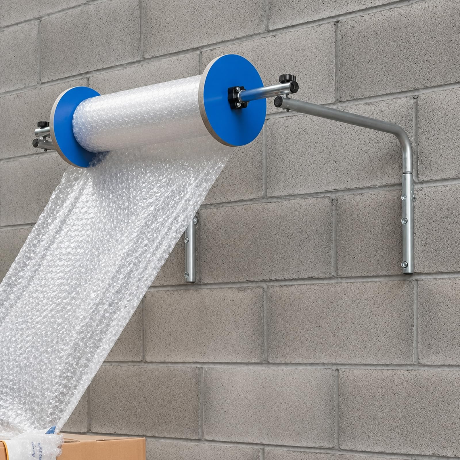 TYH Rollenspender Für Luftpolsterfolie, Wandhalterung Für Luftpolsterfolie, Aus Verdicktem, Kaltgewalztem Industriestahl, Verschiedene Größen Erhältlich, Einfache Montage, 120CM