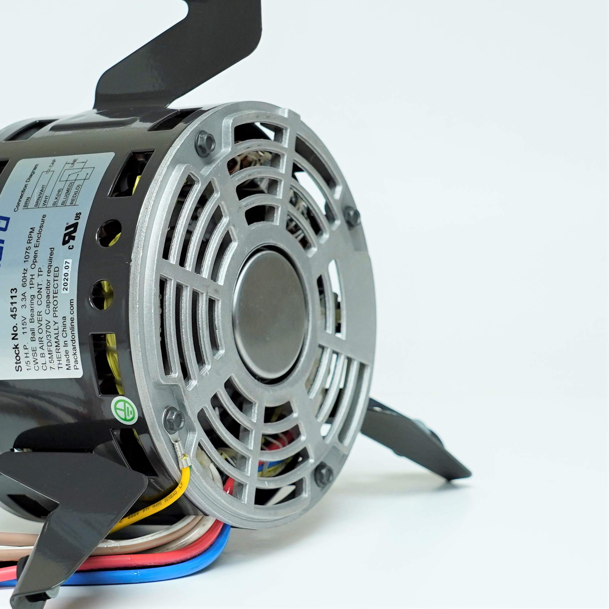Packard 45113 - Motor de ventilador de horno de repuesto para Carrier HC37TQ113 montaje flexible de 3 velocidades