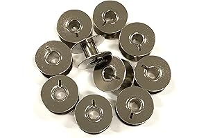 Pack of 10 Metal Bobbins Compatible with Bernina Sewing Machines - Premium...
