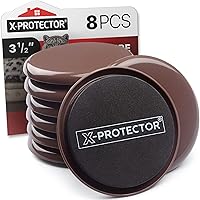 Vista 13 de X-Protector Deslizadores de Muebles para Alfombras y Juego de Herramientas Elevadoras de Muebles - 4 PIEZAS Deslizadores de 3 1/2" para Muebles