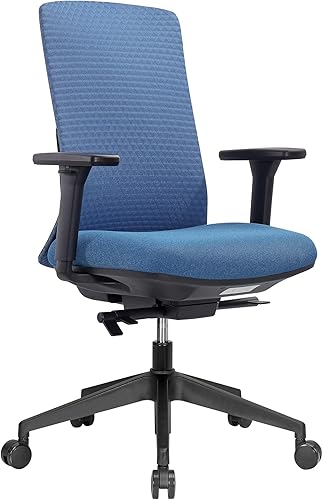 Miniatura 1 de Silla de oficina ejecutiva  Silla de oficina de malla con respaldo en forma de V, brazos 3D ajustables y cojín de asiento suave deslizante  Soporta