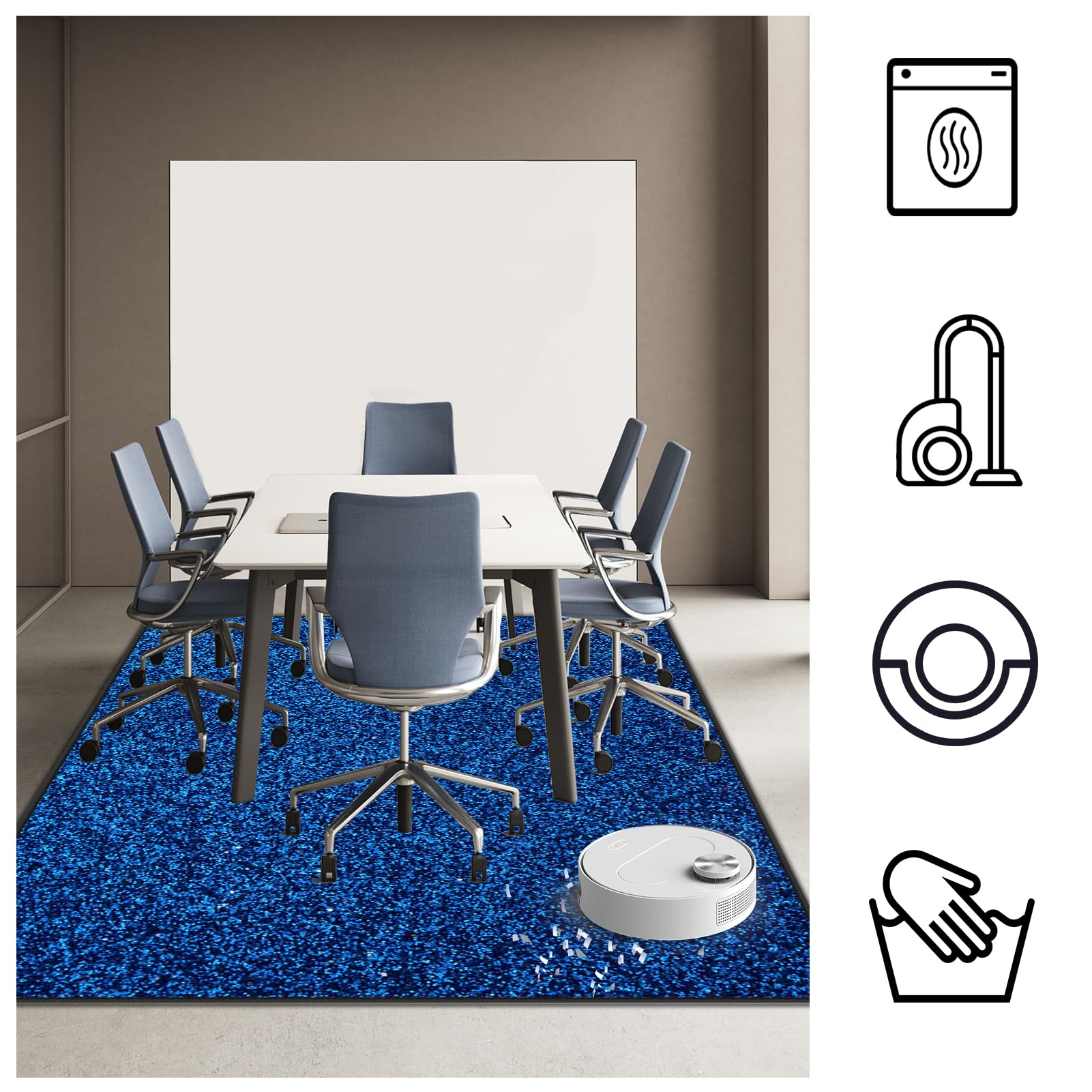 Tappeto Salvapavimento Antiscivolo Sedia Ufficio 200 x 250 cm