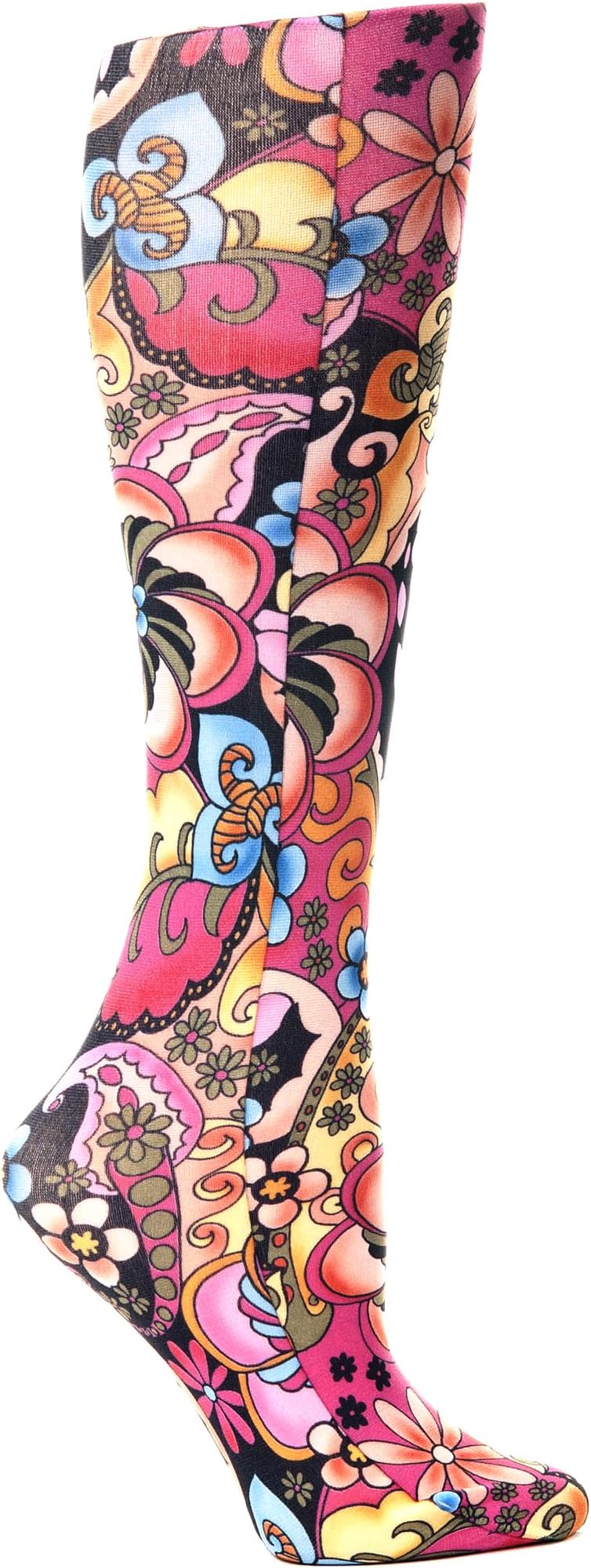 Celeste SteinTherapeutic Compression Socks, Bright Majik, 15-20 mmhg, 1 Pair