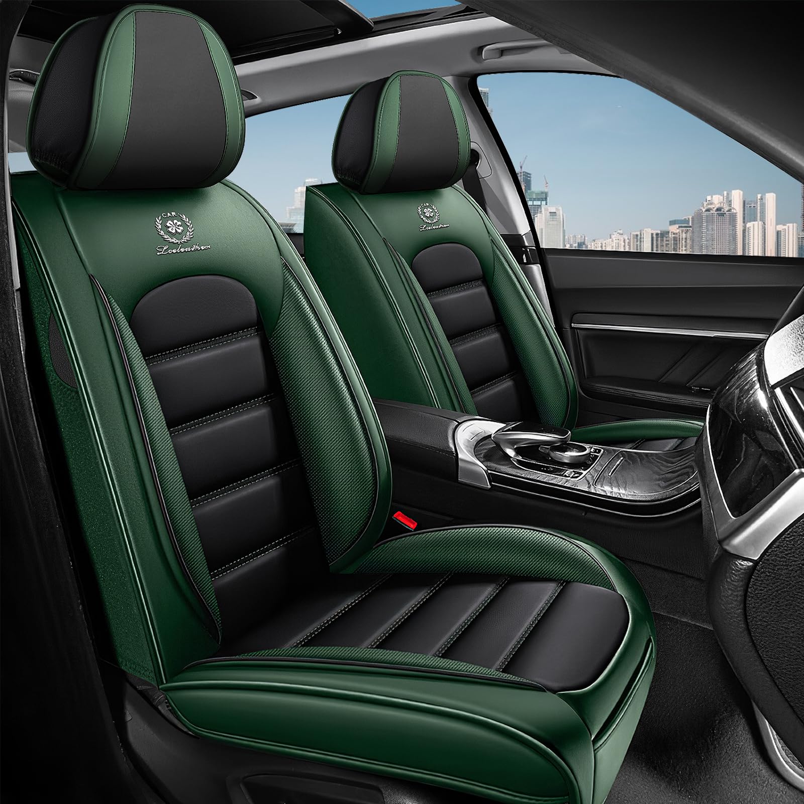 AREKA 2 Seat Covers for Subaru Outback 2000-2026 Breathable Car Seat Covers,Anti-Slip Waterproof Car Seat Protectors with Airbag,Automotive Vehicle