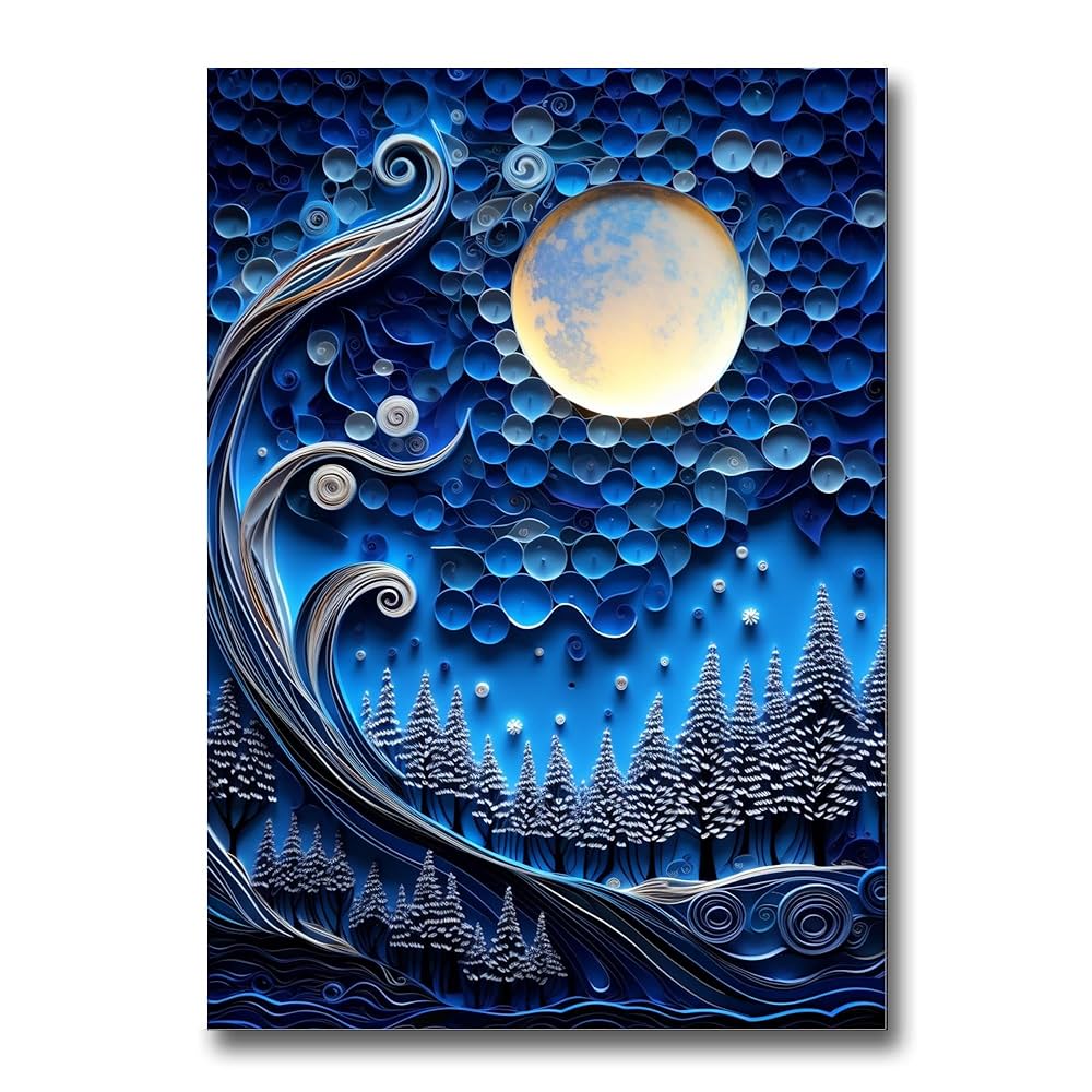 Amazon.com: Print Scenery of starry sky sparkling with bright moon paper quilling style, Nature Art, Botanical Wall Art, Nature poster Print, Art For Living Room, poster Prints : Home & Kitchen amazon-com-print-scenery-of-starry-sky-sparkling-with-bright-moon-paper-quilling-style-nature-art-botanical-wall-art-nature-poster-print-art-for-living-room-poster-prints-home-kitchen
