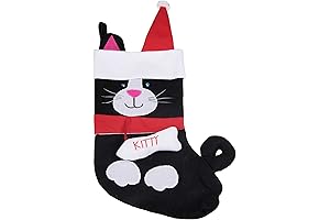 Black Cat Christmas Stocking