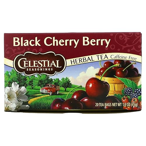 Miniatura 4 de Celestial Seasonings Bolsas de té de bayas de cereza negra, 20 unidades (paquete de 2)