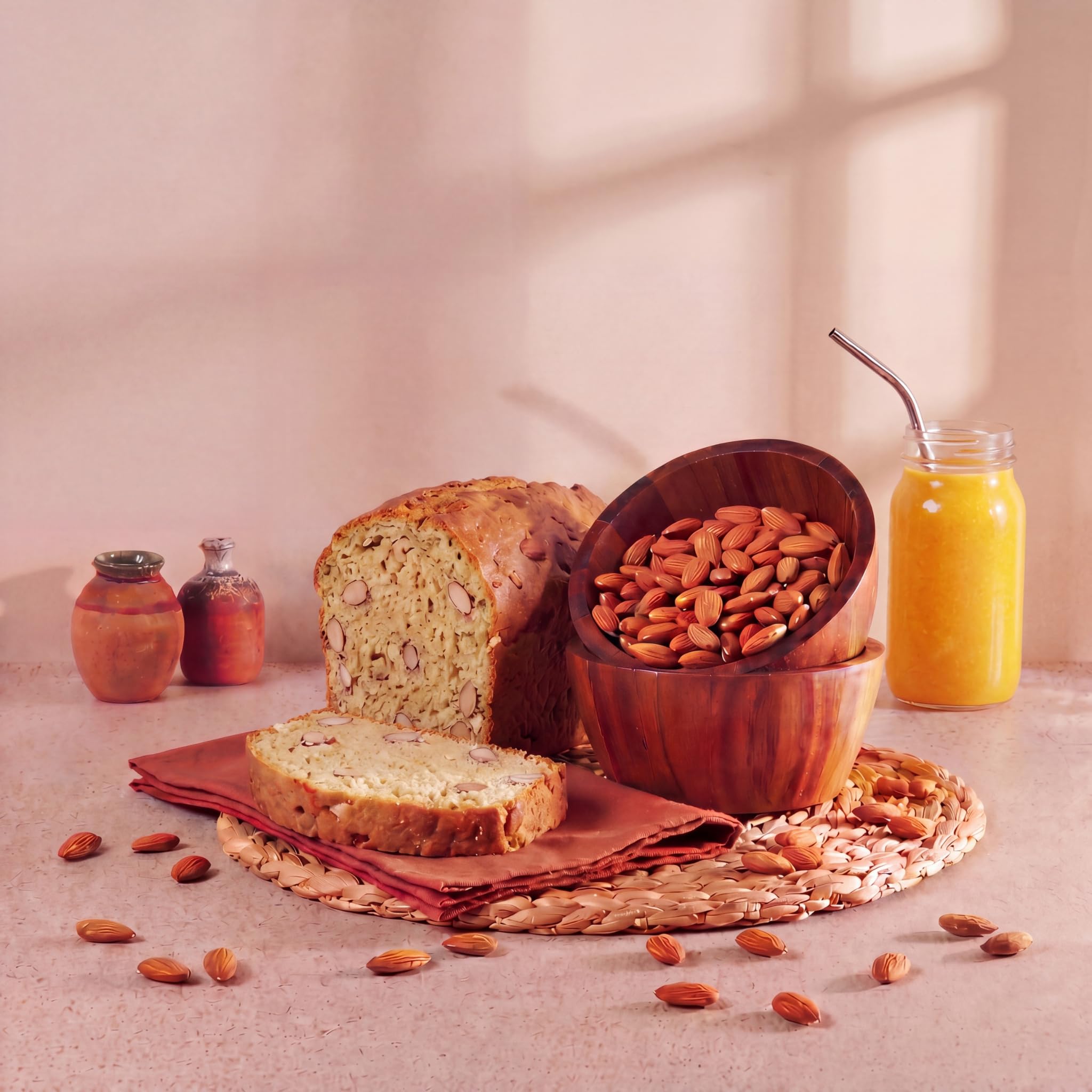 Almendras crudas con piel 1 kg nut&me | almendras naturales | Fuente de proteínas | Alto contenido en fibra | Sin gluten |