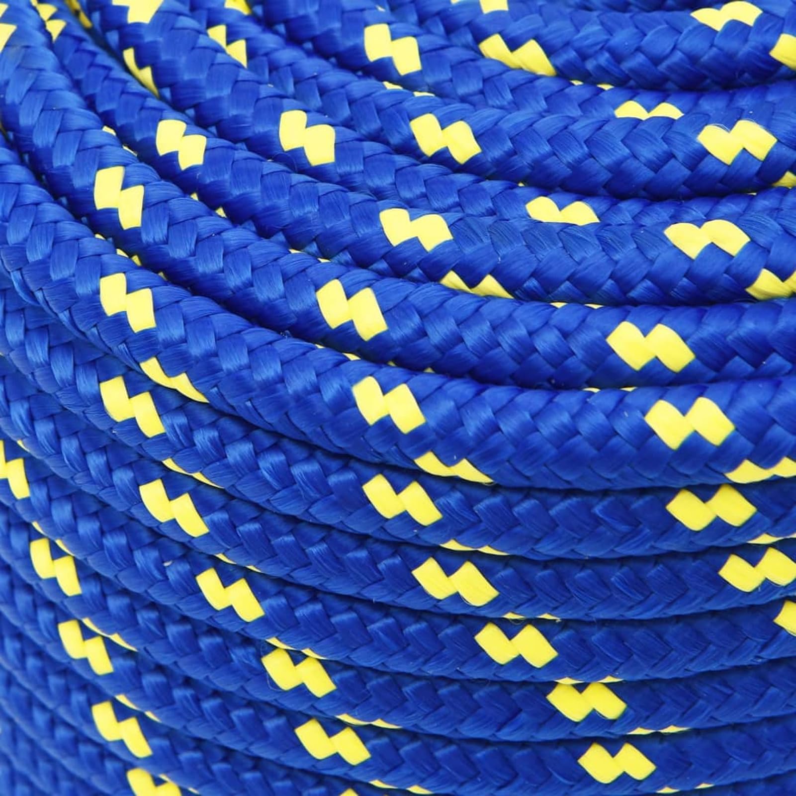 ZEYUAN Cuerda de Barco Polipropileno Azul 12 mm 100 m, Roll Drap, Cuerda Marina, Cuerda Tendedero, Cuerda Toldo Exterior, Cuerda De Lona, Cuerda Barco