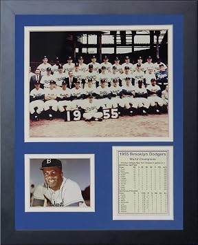 Legends Never Die "1955 Brooklyn Dodgers Framed Photo Collage, 11 x 14-Inch, 11191U