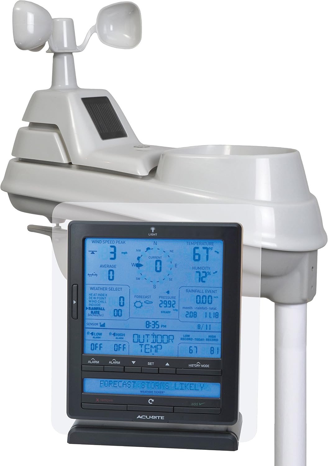 AcuRite 01015 Wireless Weather Station with Wind and Rain Sensor
