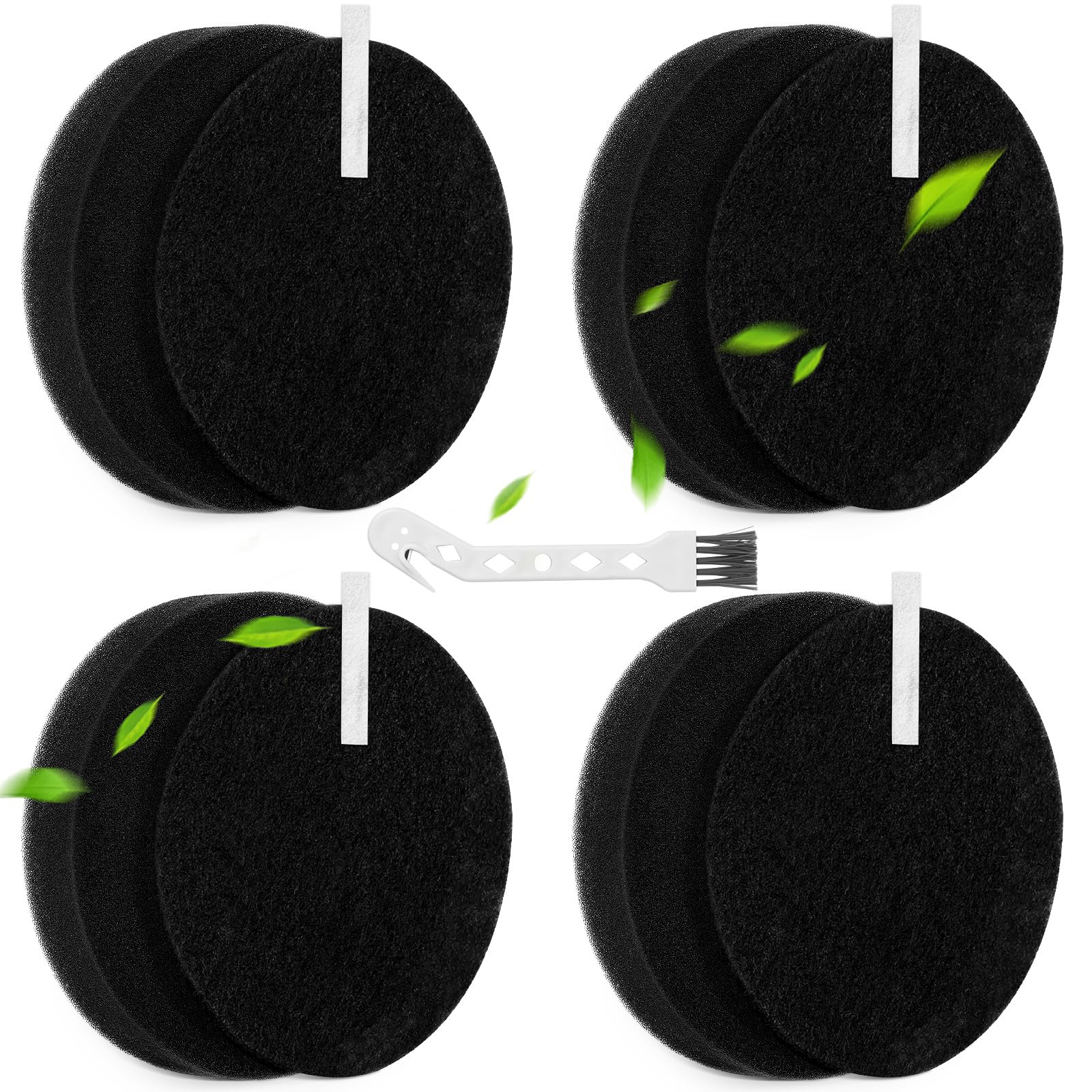 4 Pack Vacuum Filter for Bissell Powerforce Helix Vacuum 1797, 1700, 1701, 1797, 2190, 2191 Cleanview 2254, 2258, 3534, 2492, 2494, 3675 Upright Vacuum, Part #1608225 &amp; 1601972