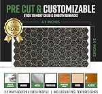 Dragon Grips Black Rubber Grip Tape - 84 Precut Hex Griptape Stickers (Pack of 1), Non-Slip Adhesive for Cell Phones, Controllers, Guns, and Mouse Grip Tape, Rubberized Durable Texture, Made in USA