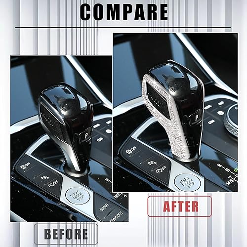 Miniatura 4 de CONGCONG Funda interior para caja de cambios de BMW, accesorio de cristal brillante, compatible con BMW 330 i 2020-2022X3 2021-2022430 2021-2022X4
