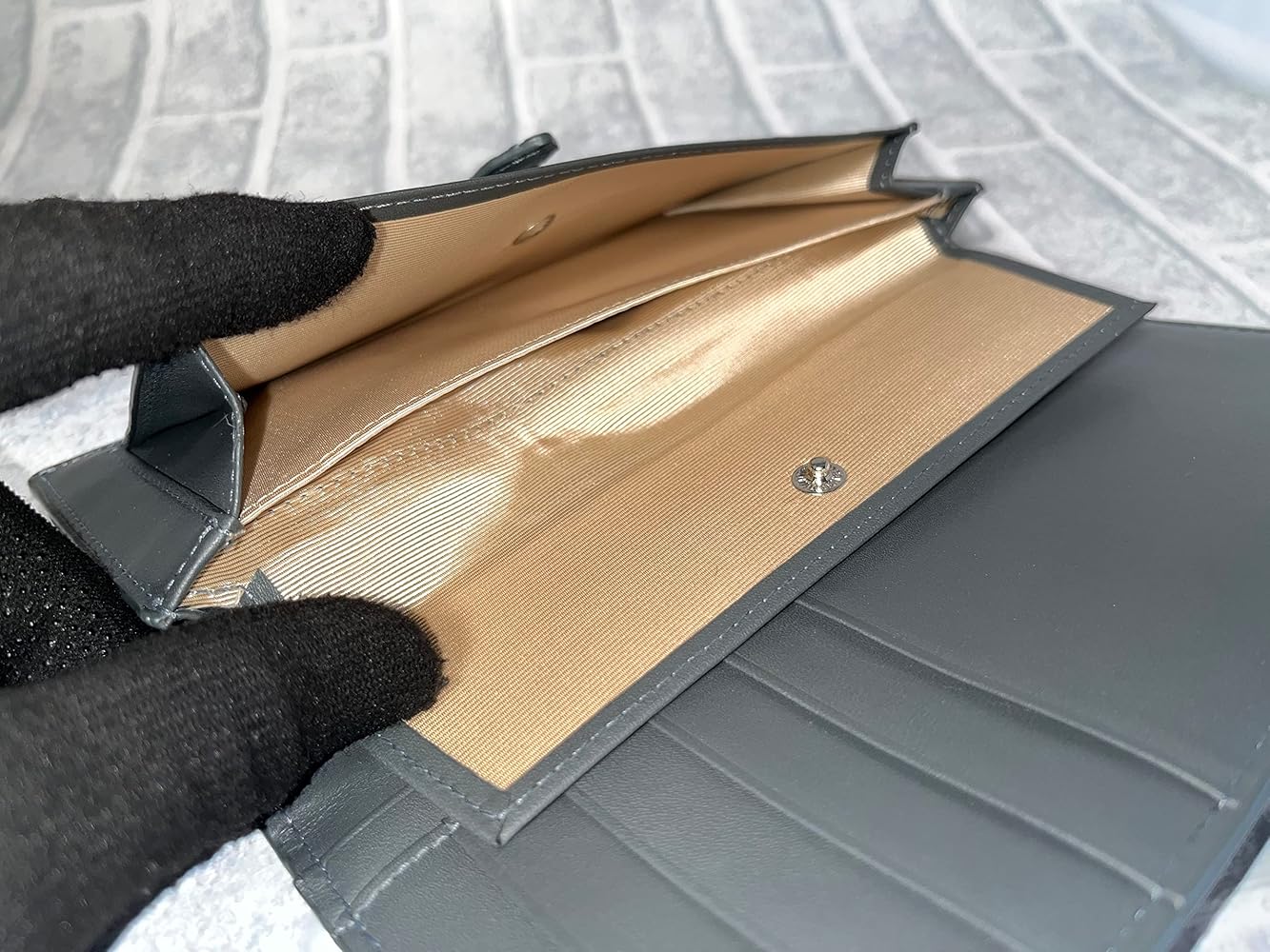 Amazon | [GUODI] グォディ 長財布 ベロ付き カブセ 型 カード