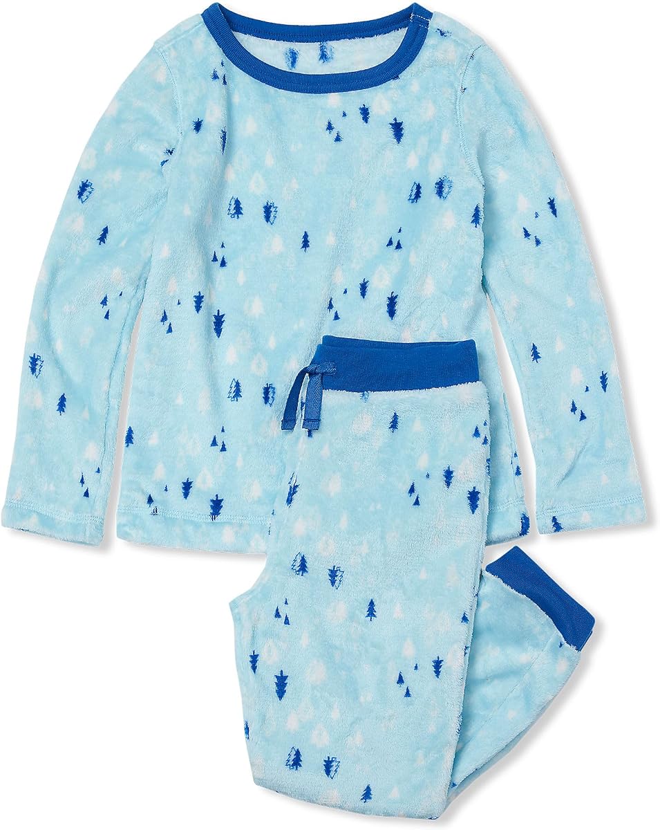Lands' End Kids Long Sleeve Plush Fleece Pajama Set