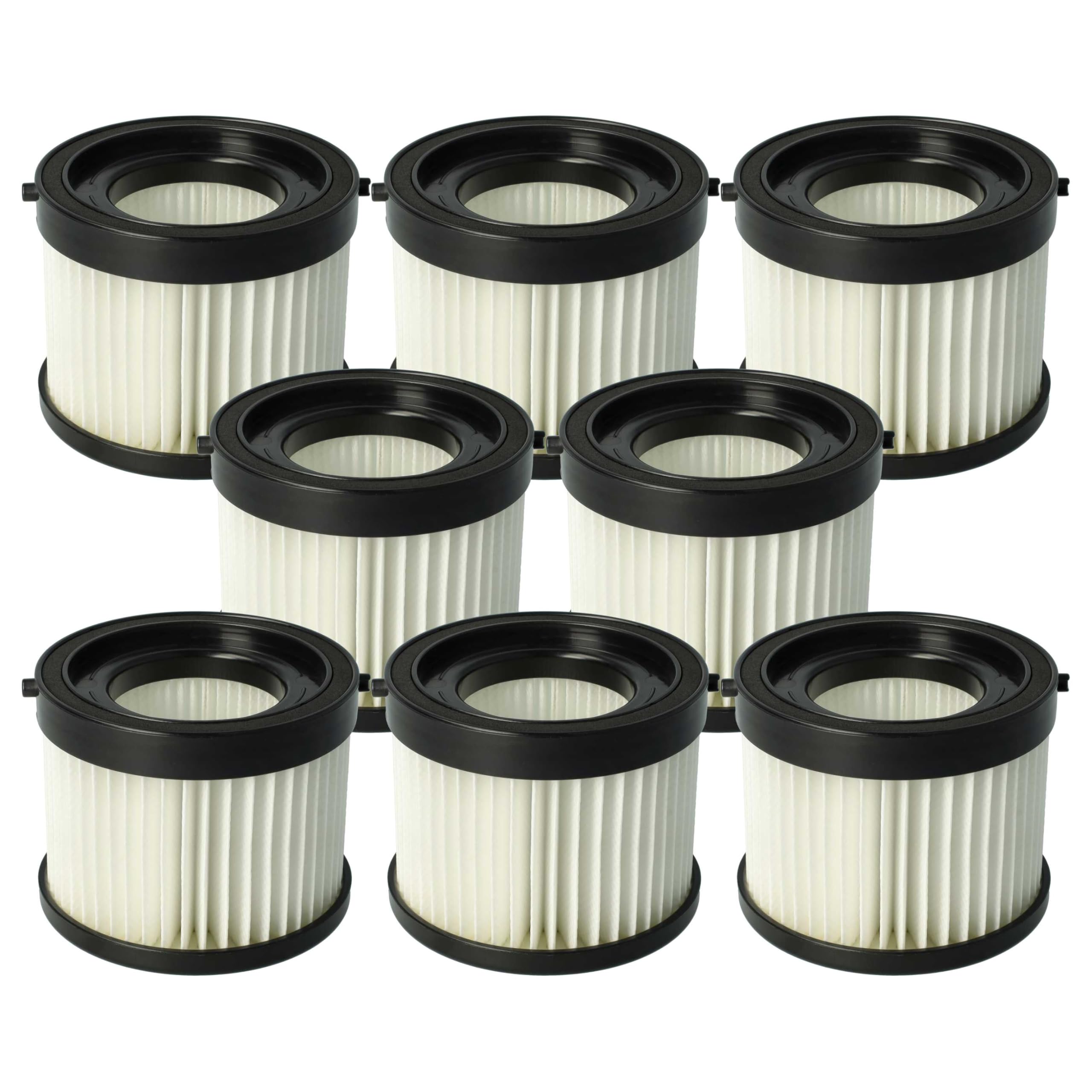 vhbw 8x Filtro reemplaza Milwaukee 4931454785 para aspiradora
