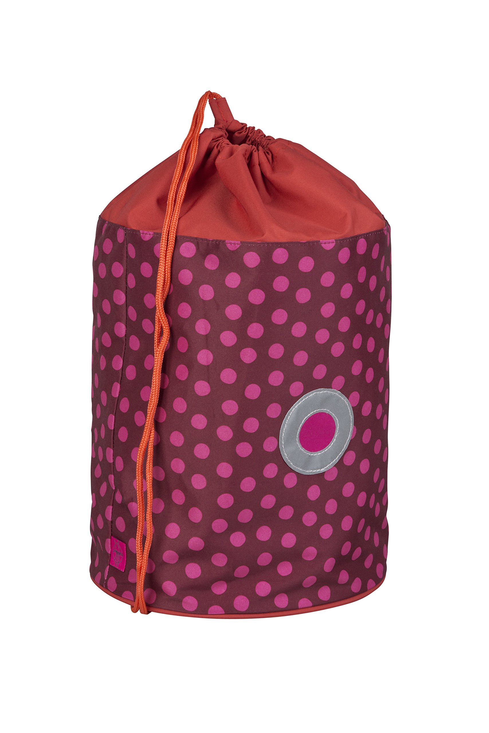 LÄSSIG Kids sports bag duffel bag, 42 cm, 7 L, Dottie red, Dottie Red, 42 cm, Drawstring Bag