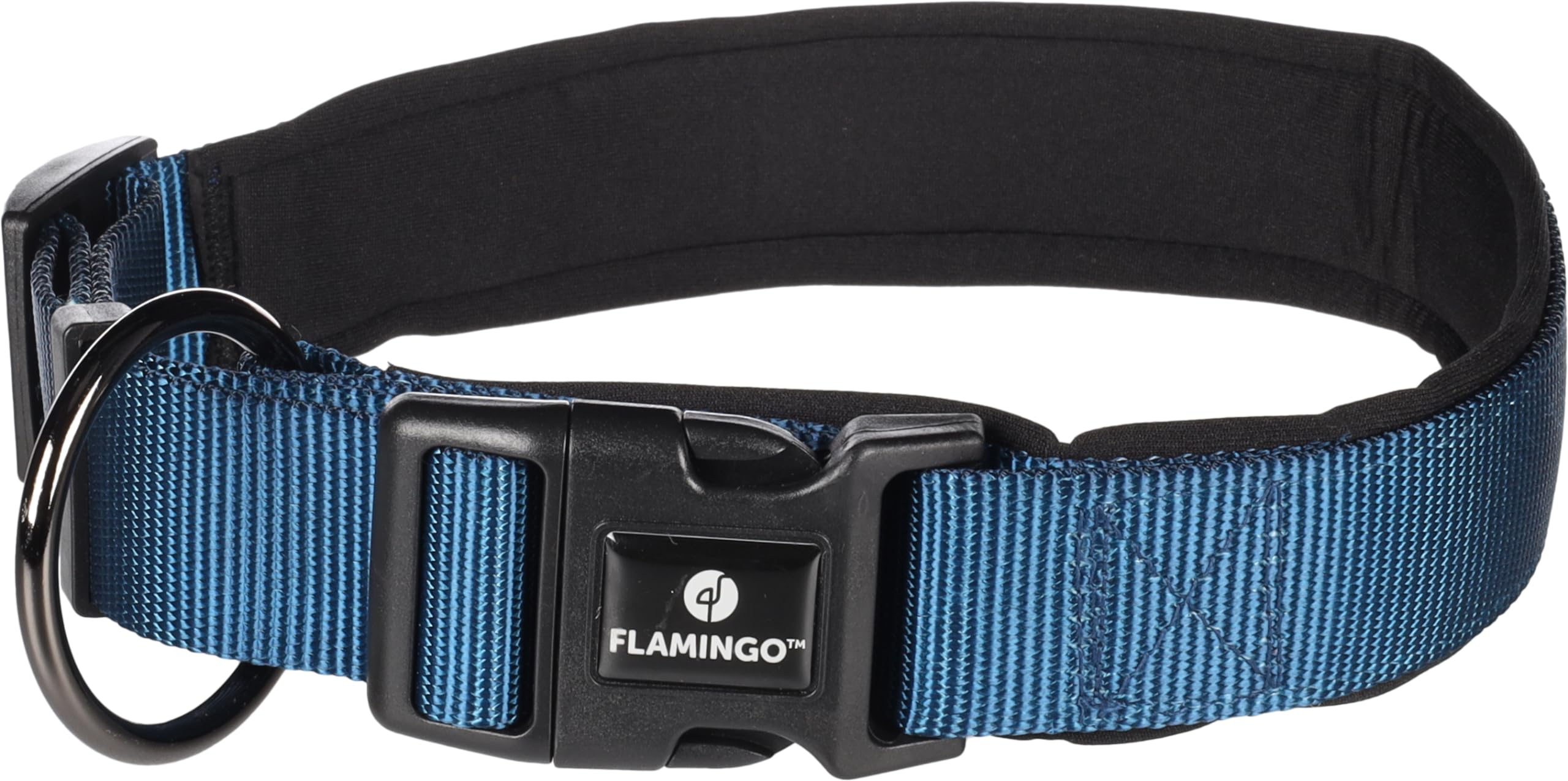 Flamingo Dog Collar Abbi Dark blue XL 55-60cm 32mm