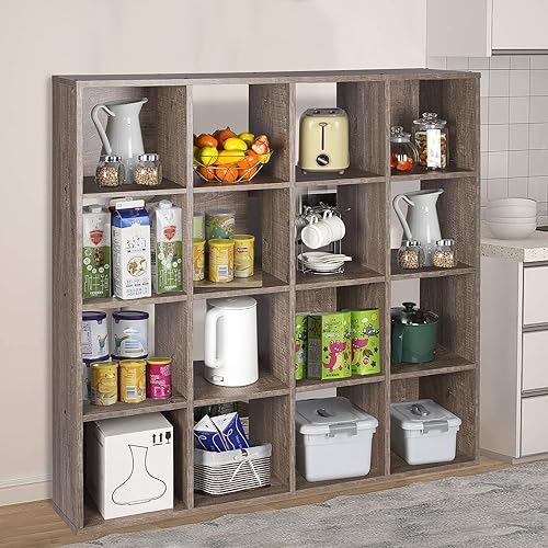 Miniatura 100 de PACHIRA E-Commerce Estantería de almacenamiento de 6 cubos de EE. UU., estante unitario, armario de armario, estante organizador de estantería en