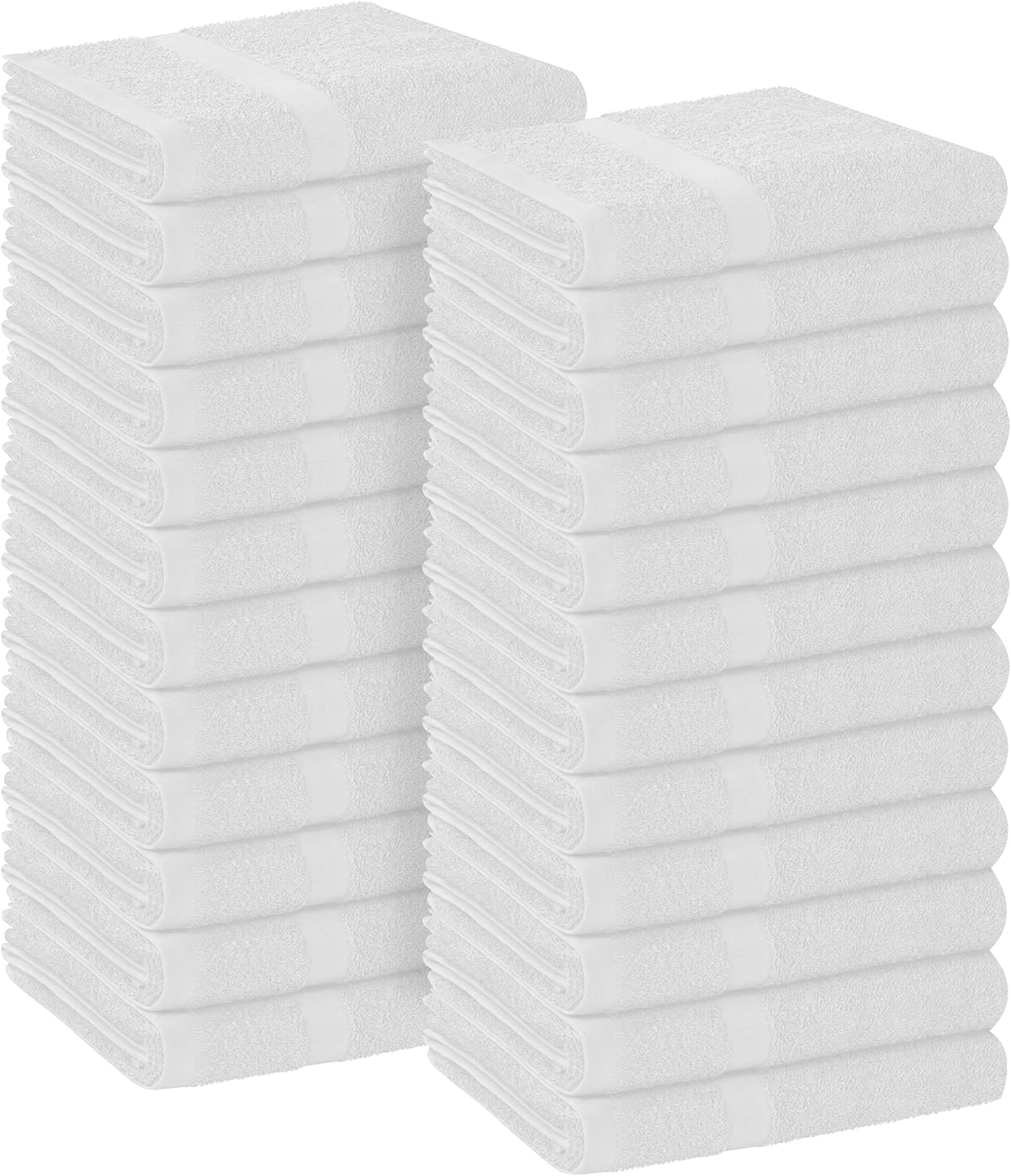 Avalon Salon Towels 24 Pack White Hand Towels 100 Cotton Spa Towels