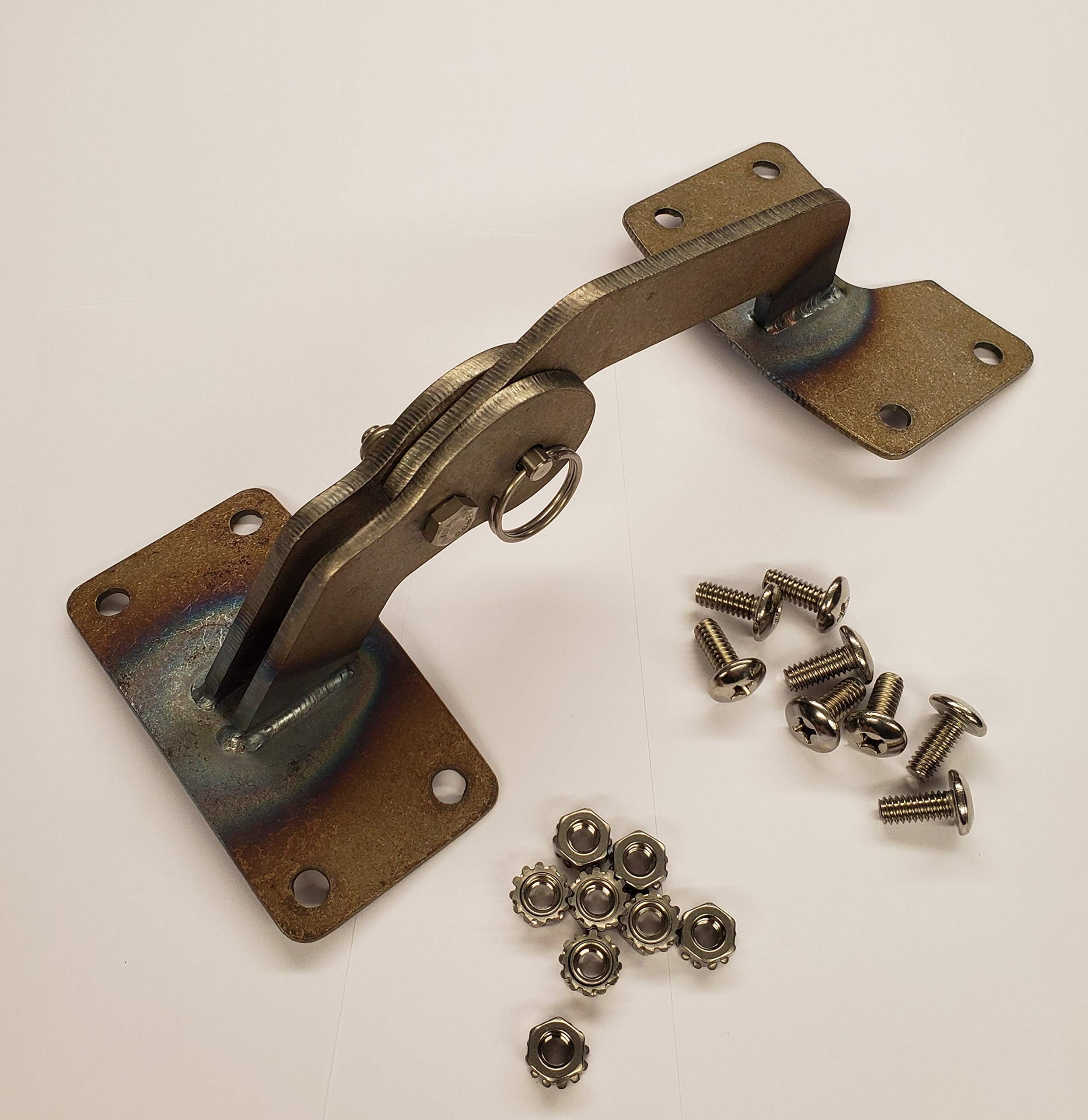 Unknown BBQ UDS Lid Hinge (Paintable Raw Steel)