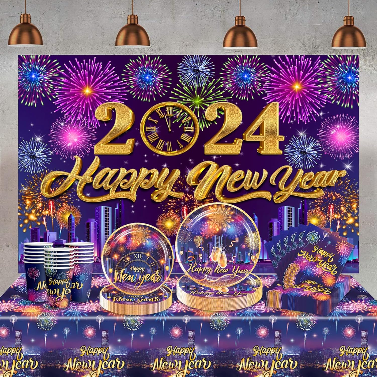 New Year Eve Party Supplies Fireworks Colorful New Years