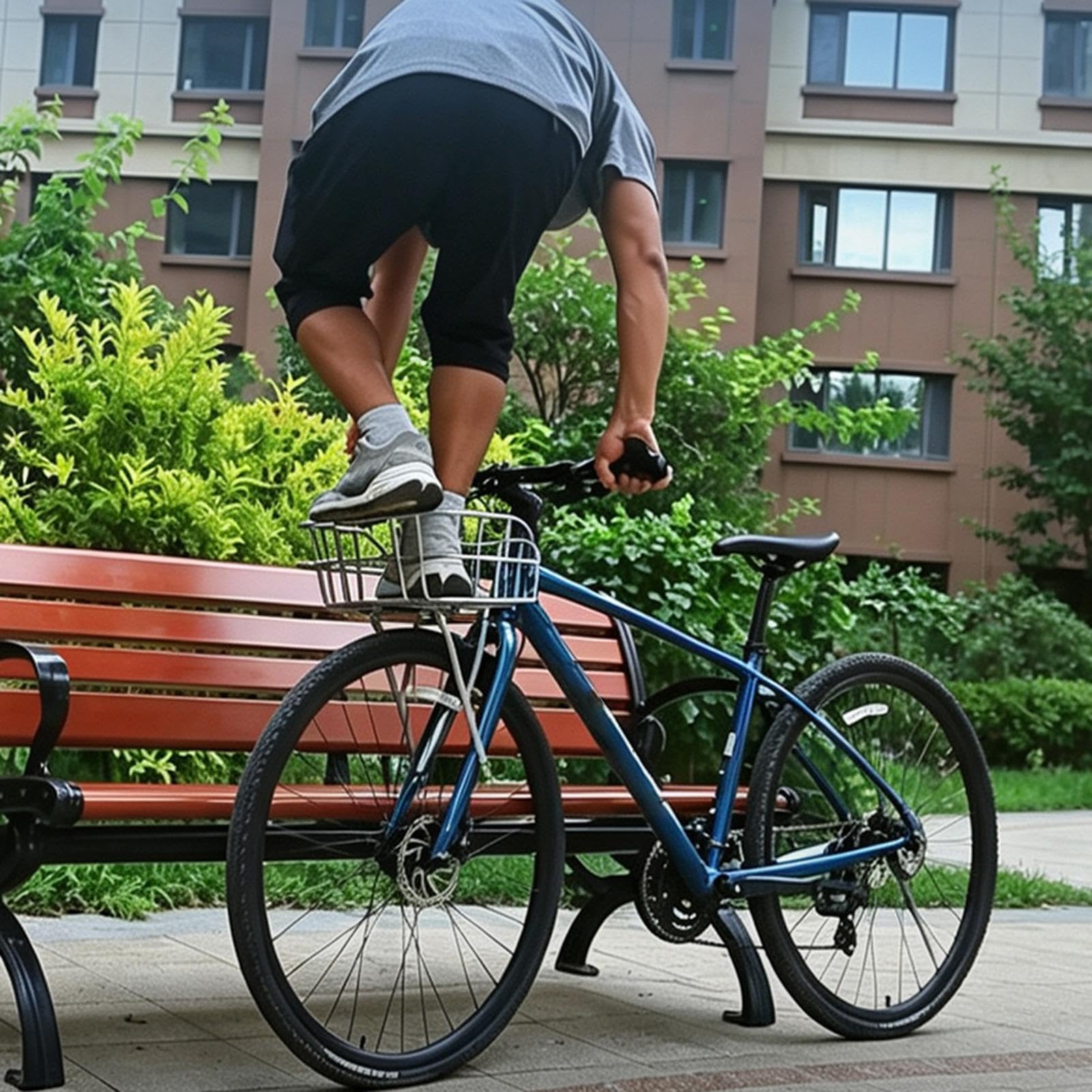 Panier Vélo Organisateur Réglable à Grande Capacité en d'Aluminium