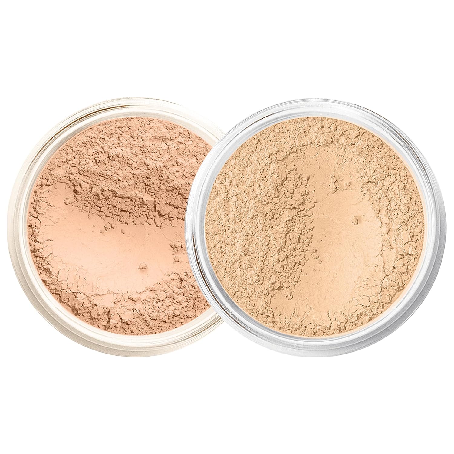 FOUNDATION & CONCEALER DUO (WARM FOUNDATION & LIGHT CONCEALER) Mineral Makeup Kit Full Size Set Matte Bare Face Sheer Powder Cover (Warm & Light)