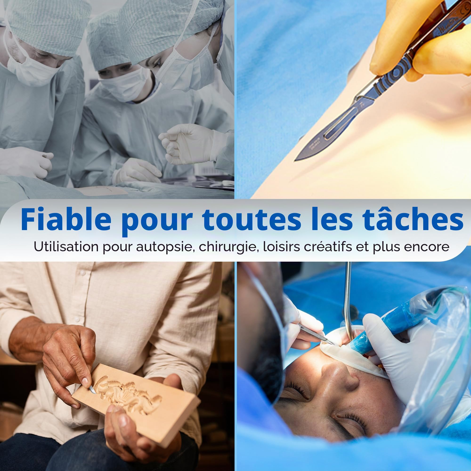 Swann Morton Numéro 4 Poignée de scalpel en acier inoxydable Numéro 4