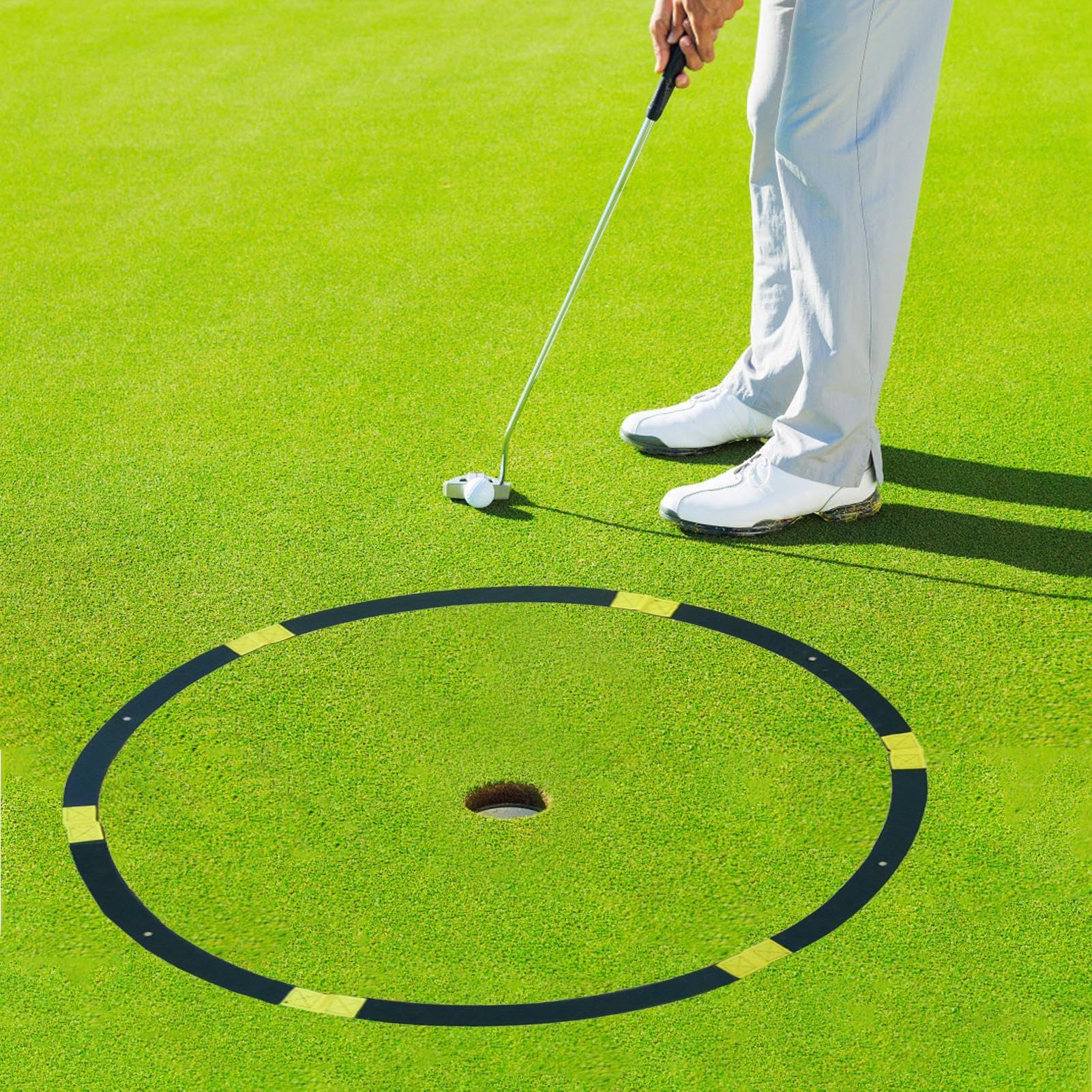 Cercles de Cible de Golf, Cercles de Cible de Golf pour l'écaillage - Cercles cibles d'entraînement au Golf,Outil de Pratique de Golf Super résistant pour écailler et Mettre l'entraîneur